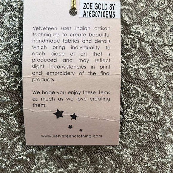 Velveteen Holiday Dress 8Y - Picture 5 of 7